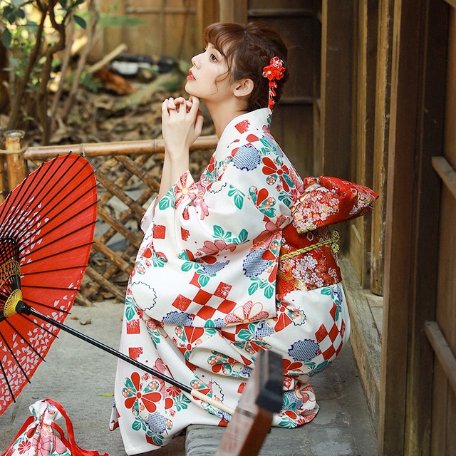 【月下シリーズ】★ゆかた★ ゆかたのみ 浴衣 花火大会 お祭り 女性 和風 デート 気質アップ 花柄