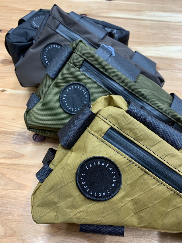 *FAIRWEATHER* corner bag (xpac/coyote) Snatch Cycles