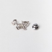 アコヤ真珠ピンバッジ トラ