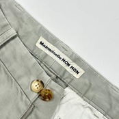 Mademoiselle NON NON マドモアゼルノンノン クロップド丈 パンツ M/ライトグレー レディース