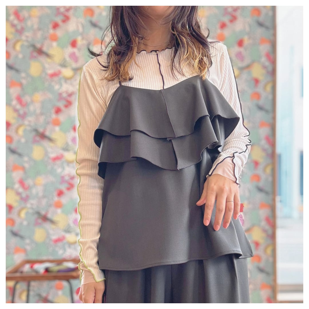 【CLOCHE】フリルキャミソール