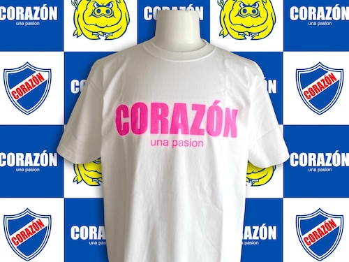 CORAZONロゴTシャツ（蛍光ピンク）