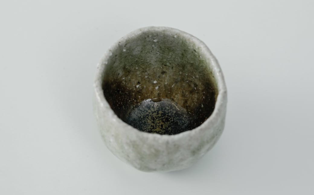 土平窯 藤ノ木土平】唐津焼／穴窯 唐津灰被りぐい呑み 手びねり酒器