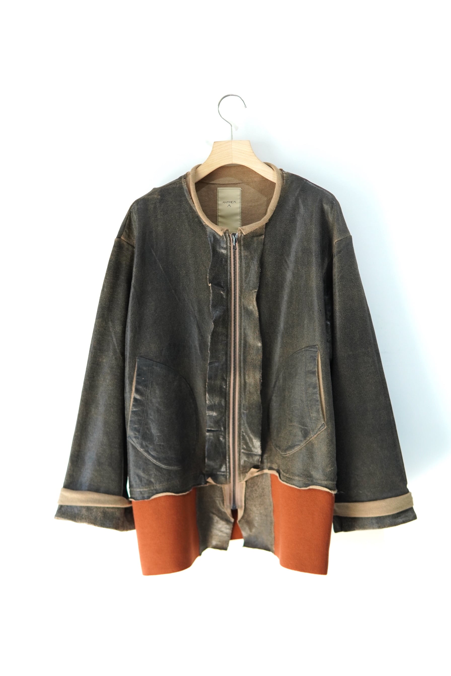 ANTHEM A / BROKEN CLACK PRINT ZIP SWEAT | POETRY