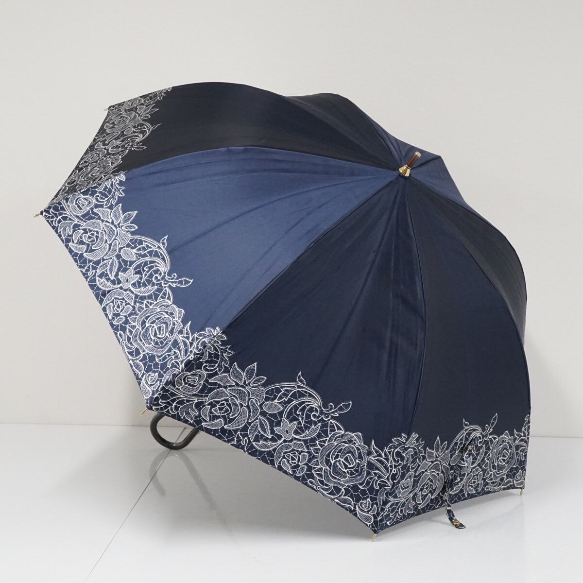 リラリラ様 ランバンコレクション　雨傘 ネイビー 耐風傘 LANVIN COLLECTION ランバンコレクション USED美品 ネイビー