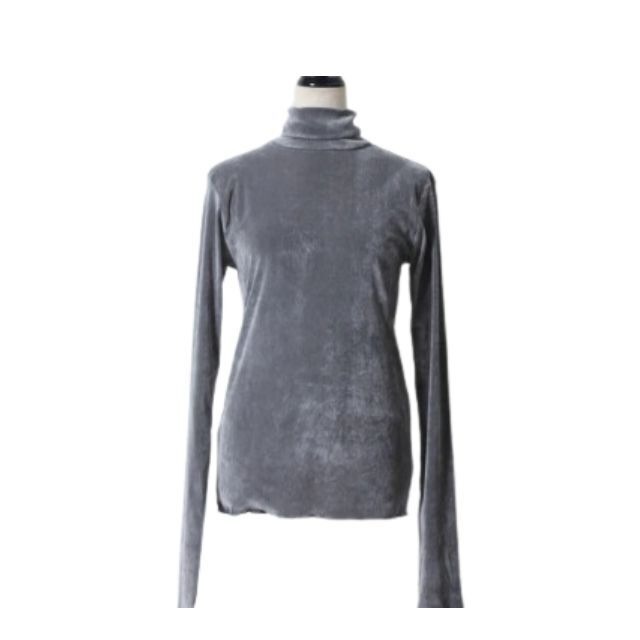 【SALE】【衣】シアーベロアハイネックトップス