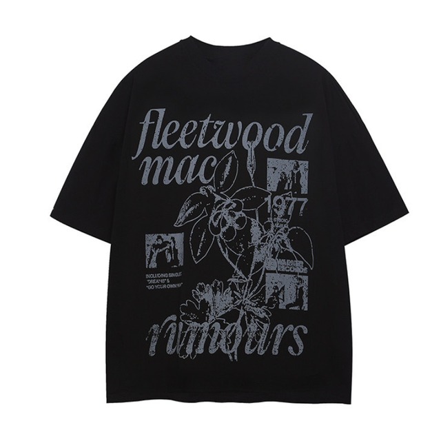 botanical design short-sleeved tee　ボタニカルデザイン半袖ティー　J1985