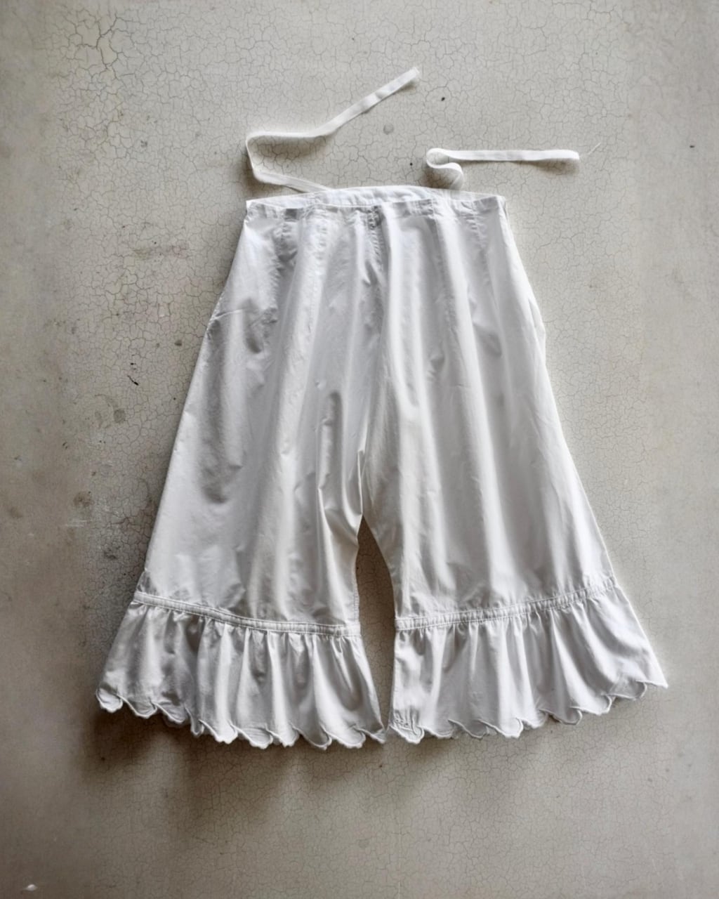 1900s フランス アンティーク ドロワーズ ユーロヴィンテージ ロング フランスアンティーク 1900s 鈴蘭と形而上的鈴蘭とロングレース