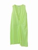 Peal drape dress / yellow green  / S15DR05