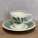 スージークーパー「ファーンダウン カップ&ソーサー(デミサイズ)」イギリス製 ヴィンテージ susie cooper D