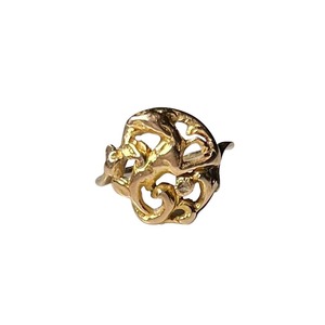 antique art nouveau 18ct gold ring set with diamond " lizard "