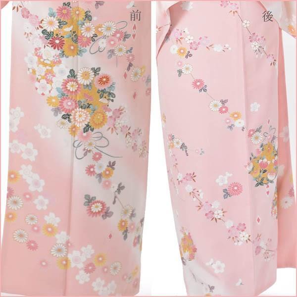 きもの山喜】訪問着 正絹 仕立て上がり Osikiri Moe 着物 単品 ピンク