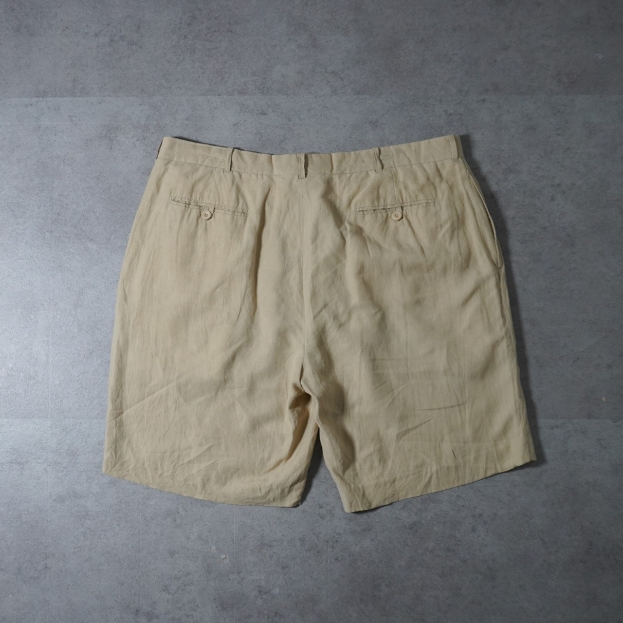 Polo by Ralph Lauren Double-pleated linen silk shorts [W40] 古着 - 2
