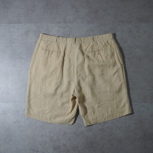 Polo by Ralph Lauren Double-pleated linen silk shorts [W40] 古着