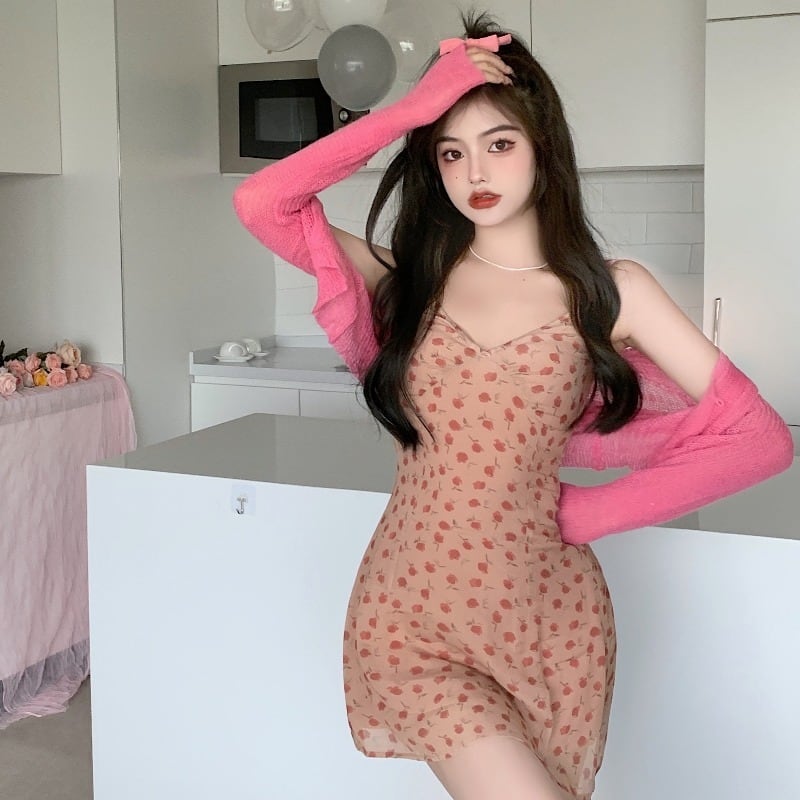 レディースサマーニットカーディガンドレス 夏物 ハンチェンe95793942248