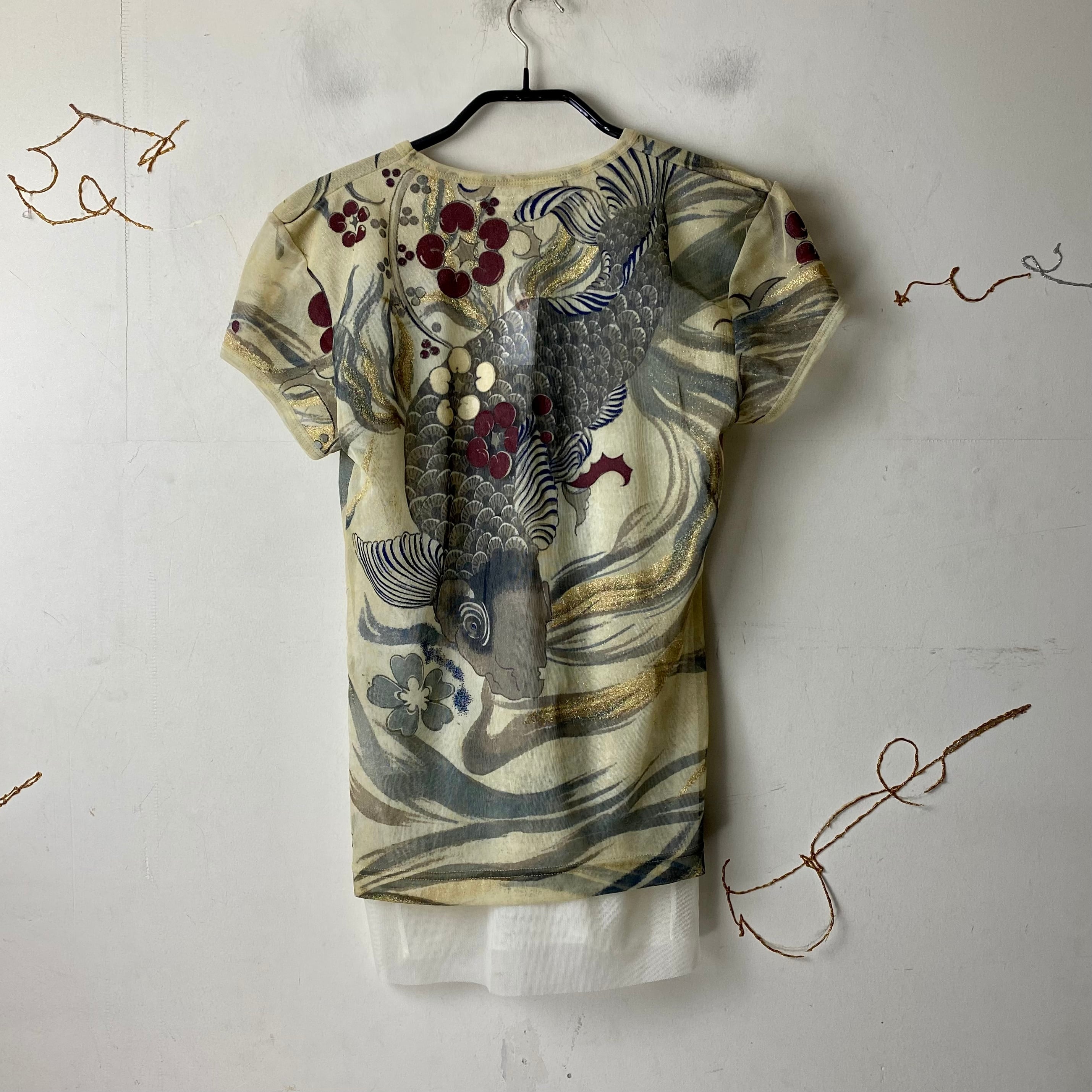 vintage MASAKI MATSUSHIMA PARIS power-net “carp” | NOIR ONLINE