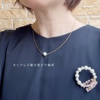 【親子セット】ミモザのブローチ2個セット｜卒業式 入学式 リンクコーデ お揃い ハレの日 コサージュ　コットンパール