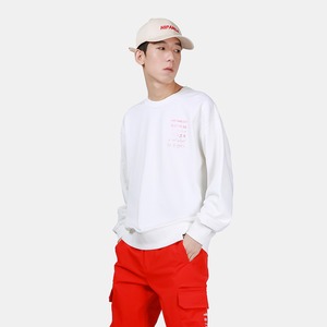 SALE 送料無料【HIPANDA ハイパンダ】メンズ クルーネック スウェット トレーナー MEN'S CREW NECK SWEAT SHIRT / WHITE・BLACK