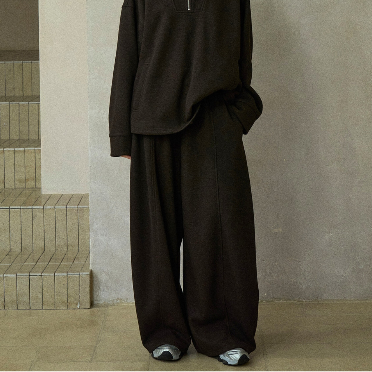 Relax Wide Sweat Pants T3851