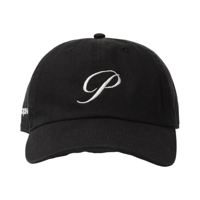 【Cabaret Poval】P Logo 6-Panel Cap(BLACK)〈国内送料無料〉