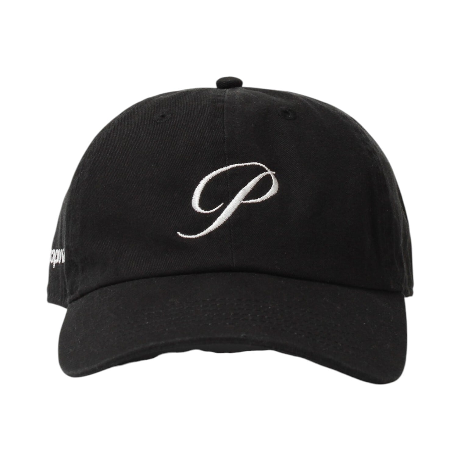 【Cabaret Poval】P Logo 6-Panel Cap(BLACK)〈国内送料無料〉
