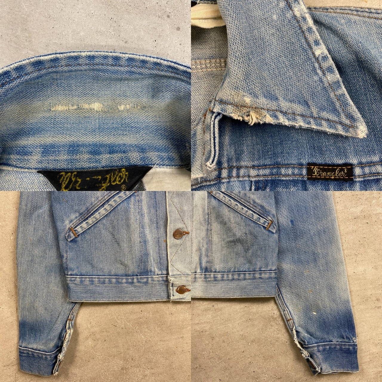 80年代 USA製 黒三角タグ Wrangler ラングラー 126MJ デニムジャケット
