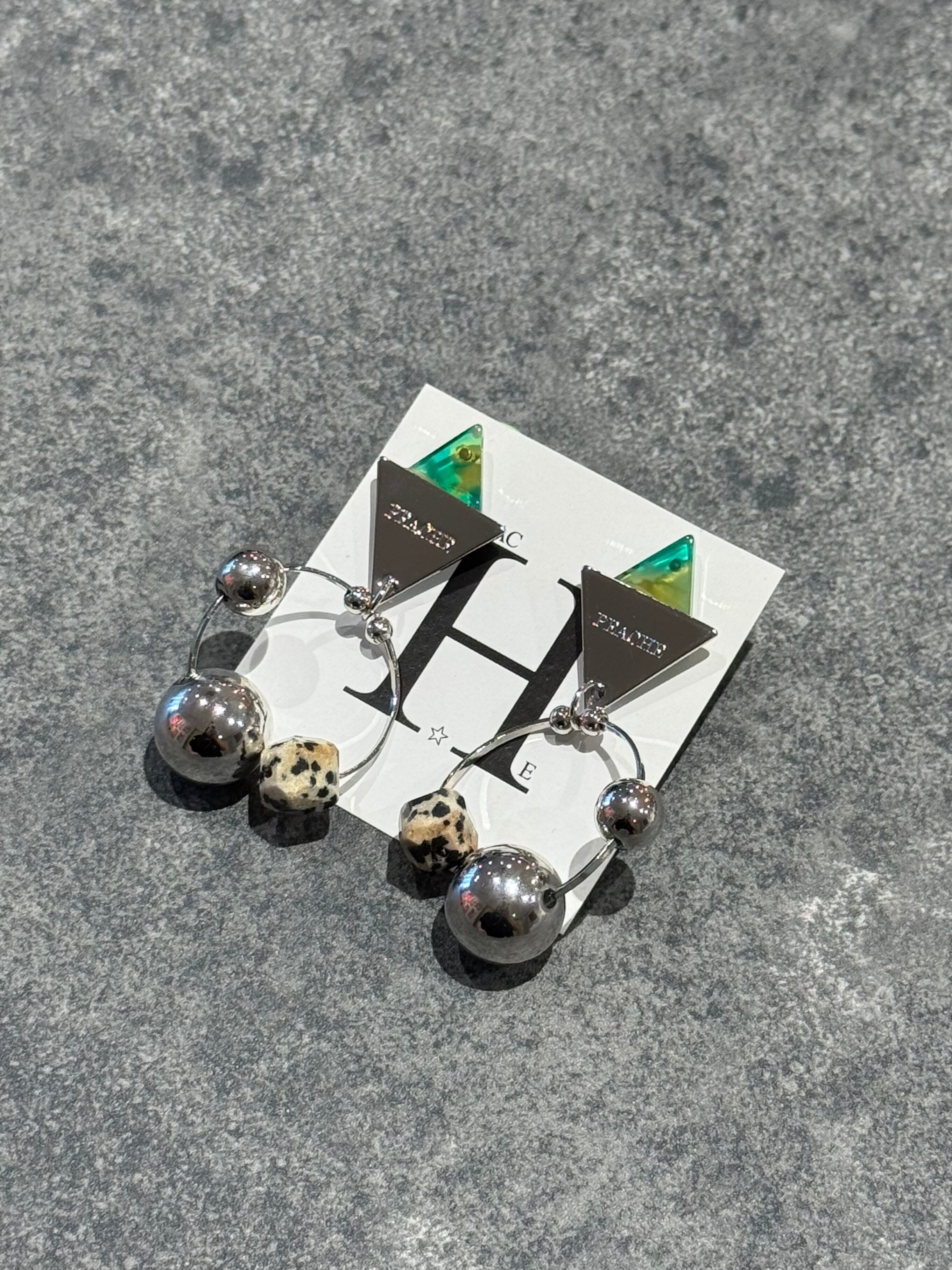 green marble triangle cross circle