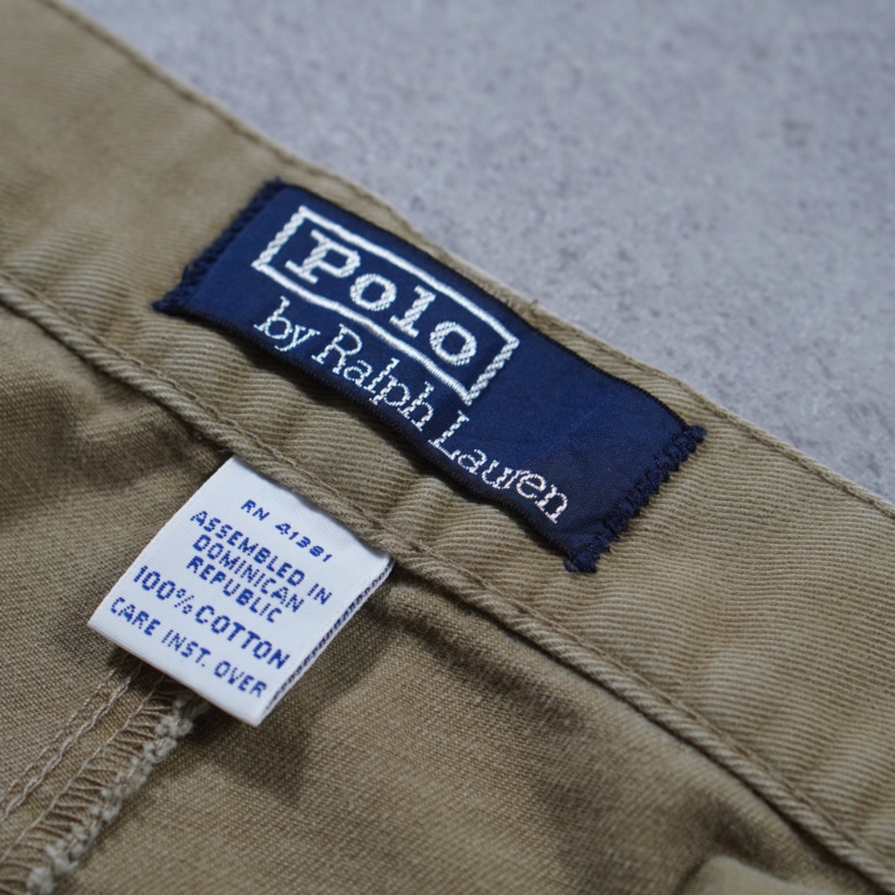 90s 初期型 Polo by Ralph Lauren POLO CHINO "SCOVILL zip" W34L30相当 古着 - 7