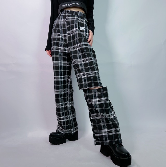 超軽量SIMPLE CHECKERED PANTS