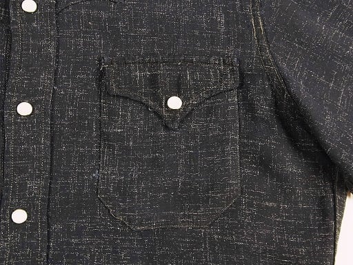 50's H BAR C ライトブラック レーヨン カスリ ヴィンテージ 50's H BAR C ライトブラック レーヨン カスリ ヴィンテージ
