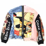 【sleevekimonojk25】着物デニムジャケットSLEEVE KIMONO DENIM JACKET