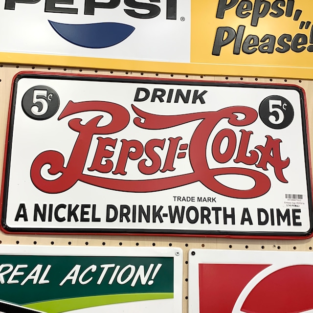 US Embossed Sign / PEPSI-5c