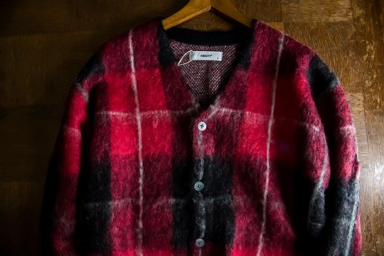 FIDELITY モヘアウールチェックカーディガン | NOUVEL des HIOC