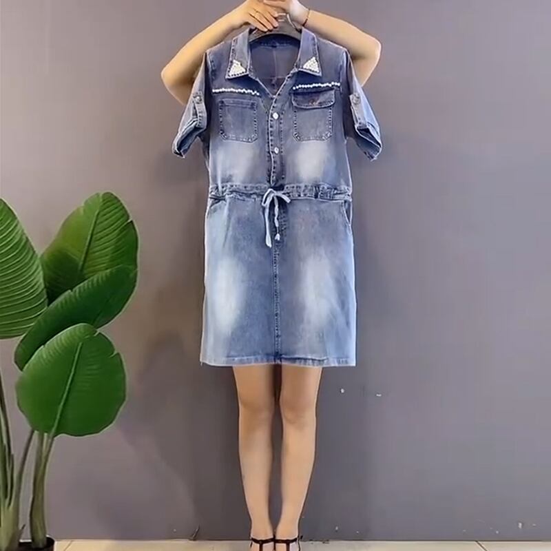 ドレス ダブルウェストスカート 大きめサイズ ミックスインファッション43010919292