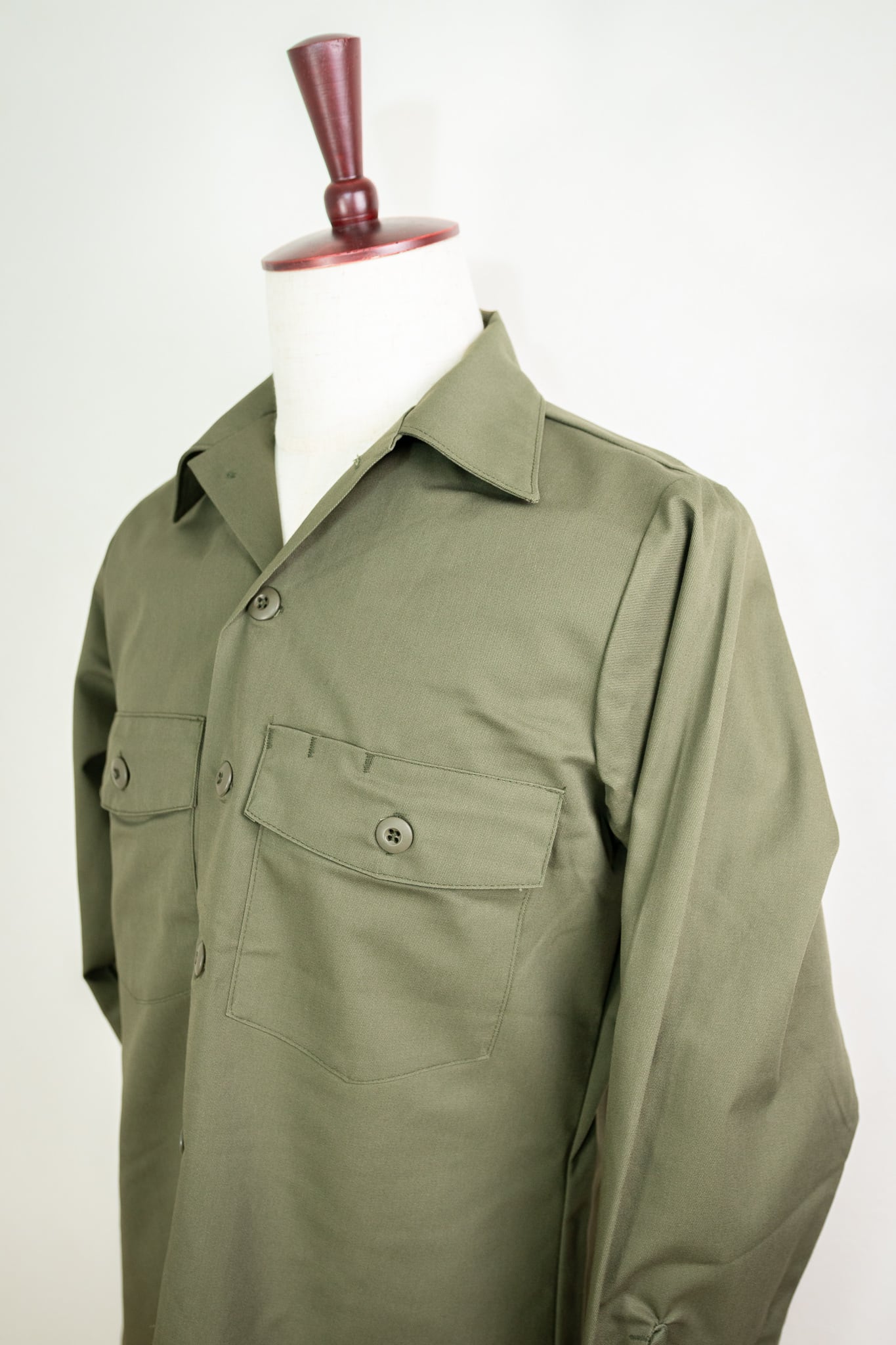 DEADSTOCK】U.S.Army OG-507 Utility Shirt 実物 アメリカ軍 OG-507 ...