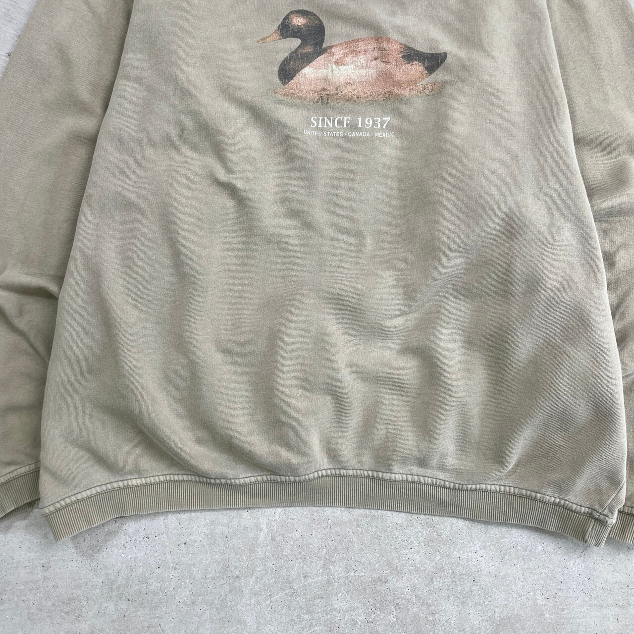 90年代 DUCKS UNLIMITED スウェットシャツ アニマルプリント メンズ2XL 