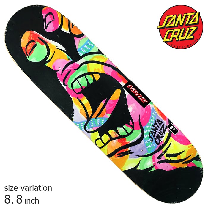 SANTA CRUZ EVERSLICK HAND PSEUDO 8.8inch エバースリックスケボー スケートボード デッキ サンタクルーズ  ストリート