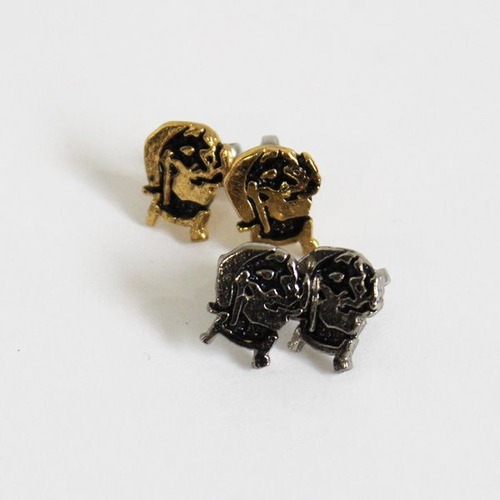 DEADSTOCK 1970-80年代 ZIG-ZAG ピアス 2個セット VINTAGE