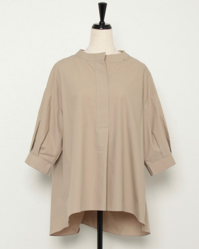 ノーカラースキッパーシャツ