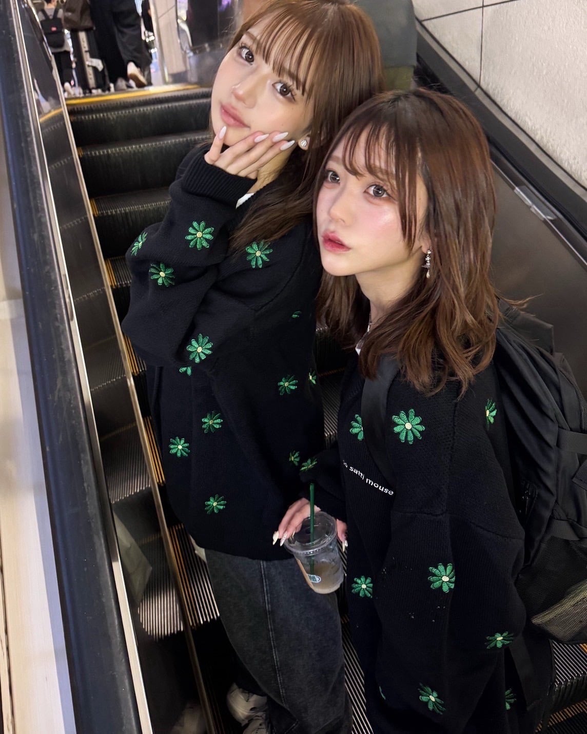 Flower LOGO cardigan | ssssattimous