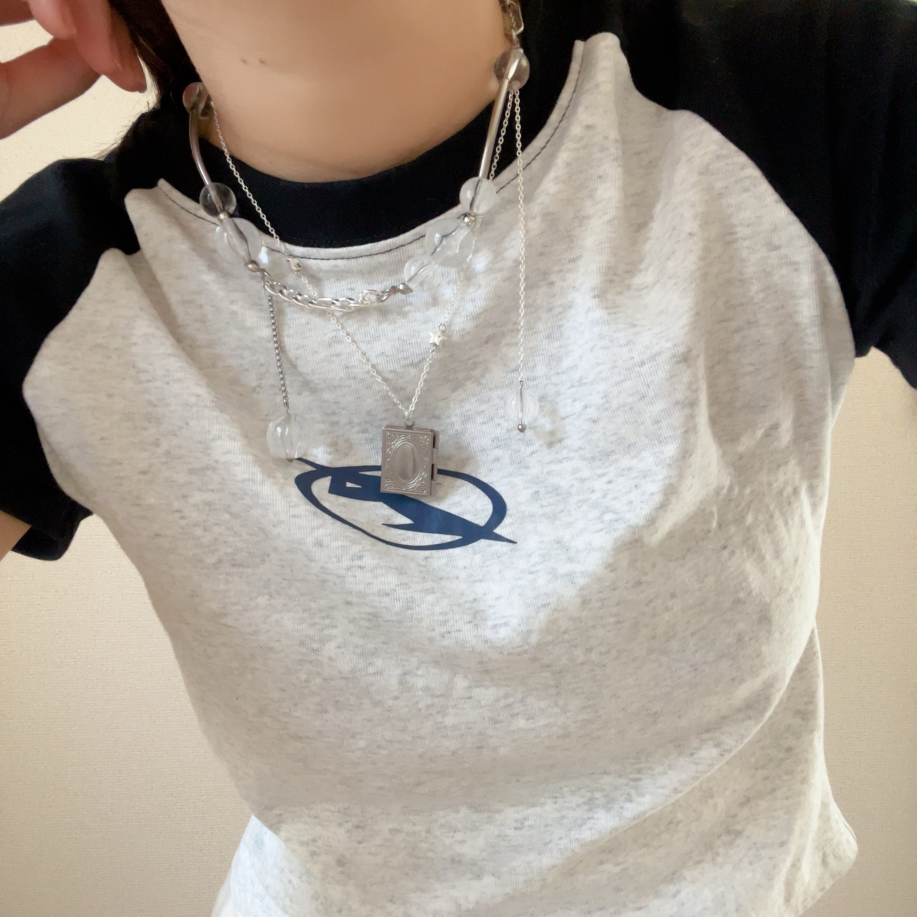 open pendant necklace［2type］ | saze