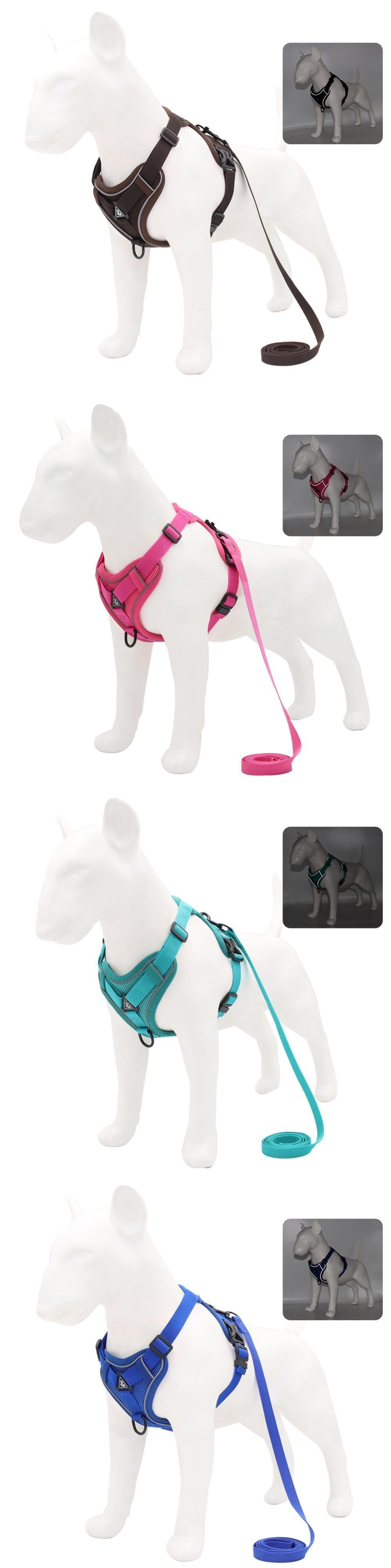 送料無料 ハーネスとリーシュセットペットアクセサリー犬用ハーネス