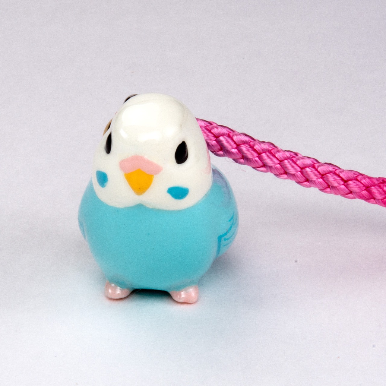鳥シリーズ セキセイ インコ ストラップ BO-2002 ホワイトブルー