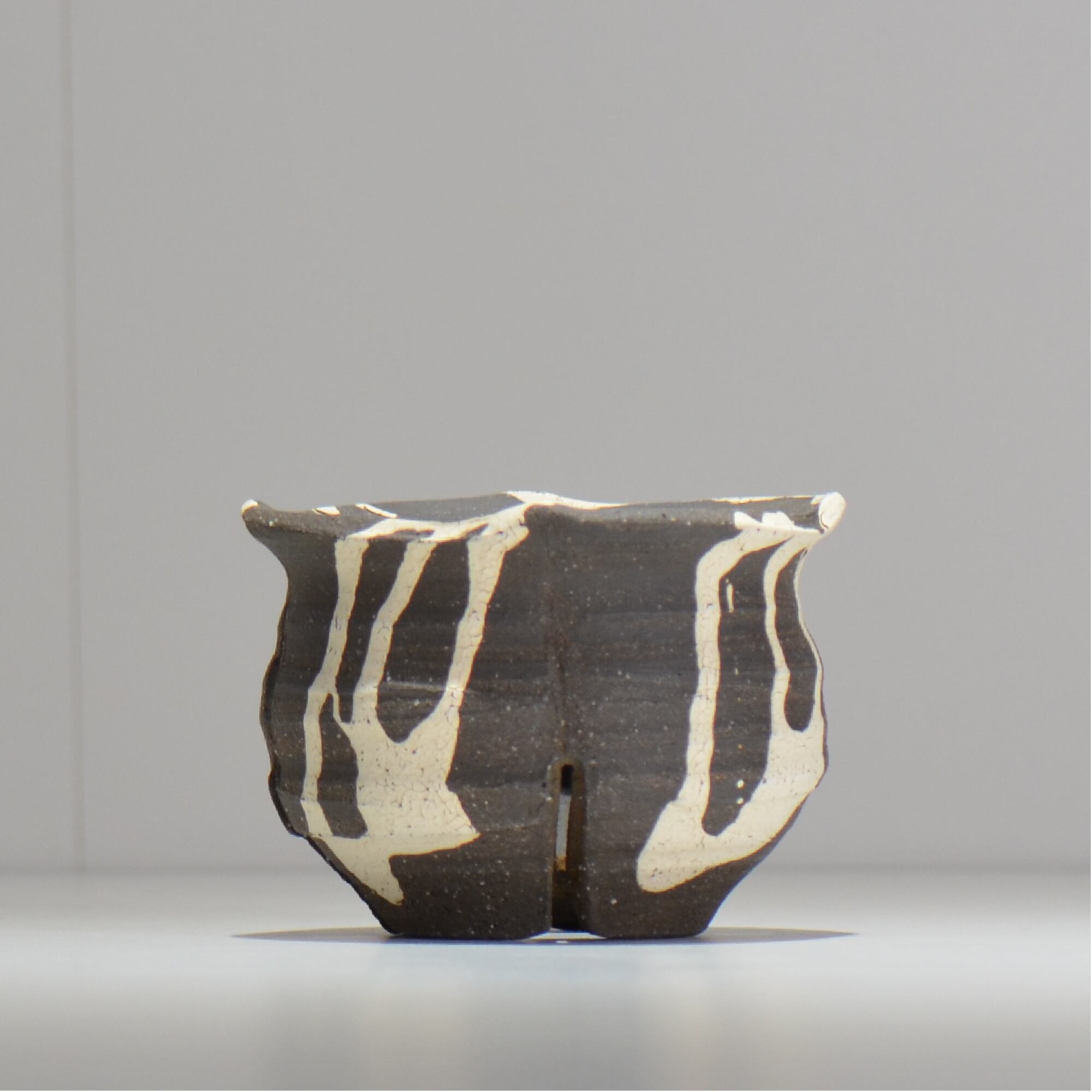 沼野 秀章 / 黒二白 / M / BWH08 / 約φ10.5cm / 植木鉢