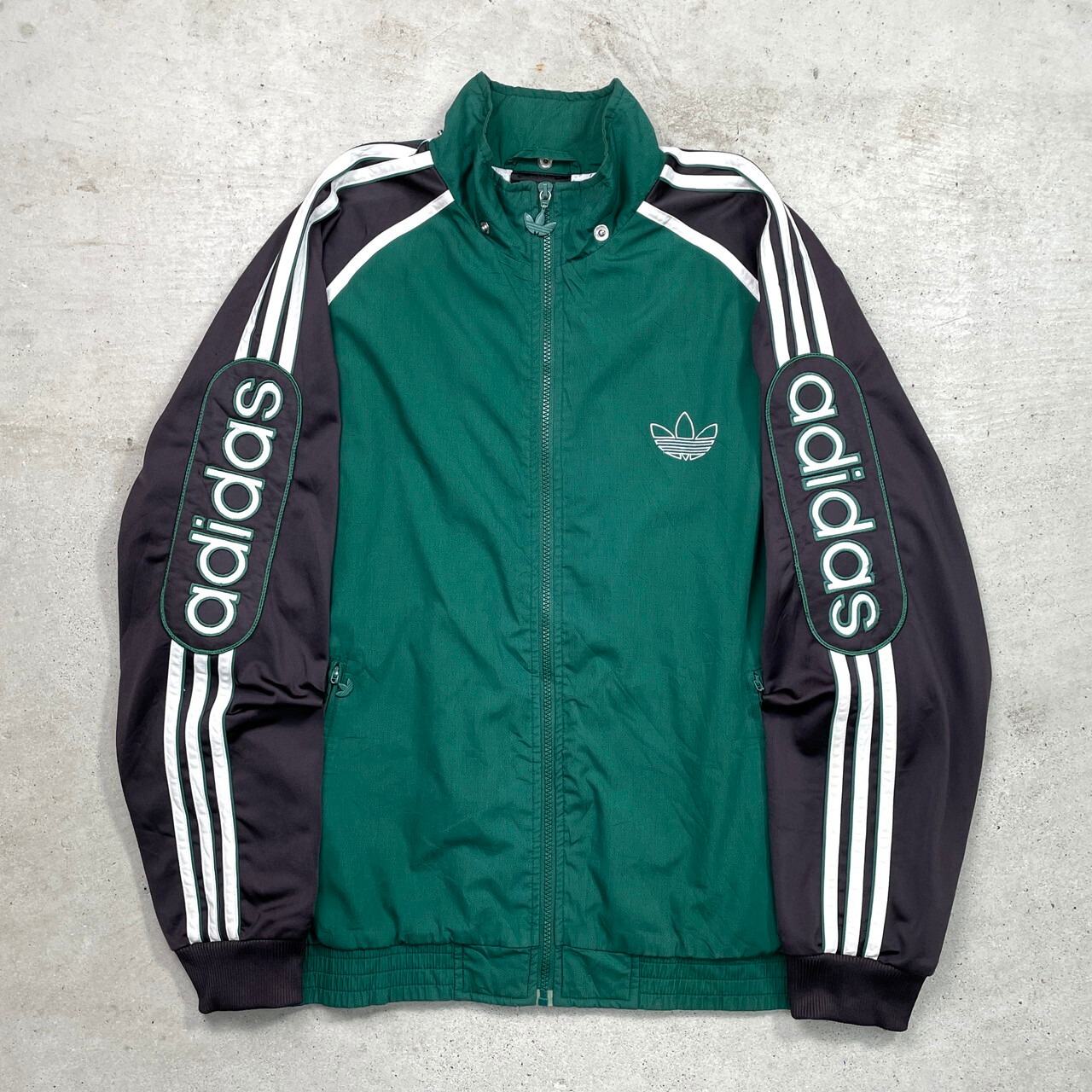 90年代 adidas アディダス トラックジャケット ジャージ×ポリコットン 