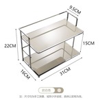 小物 収納 ラック 化粧品収納 2層 収納棚 メイクアップオーガナイザー アクセサリー 玄関 おしゃれ 北欧