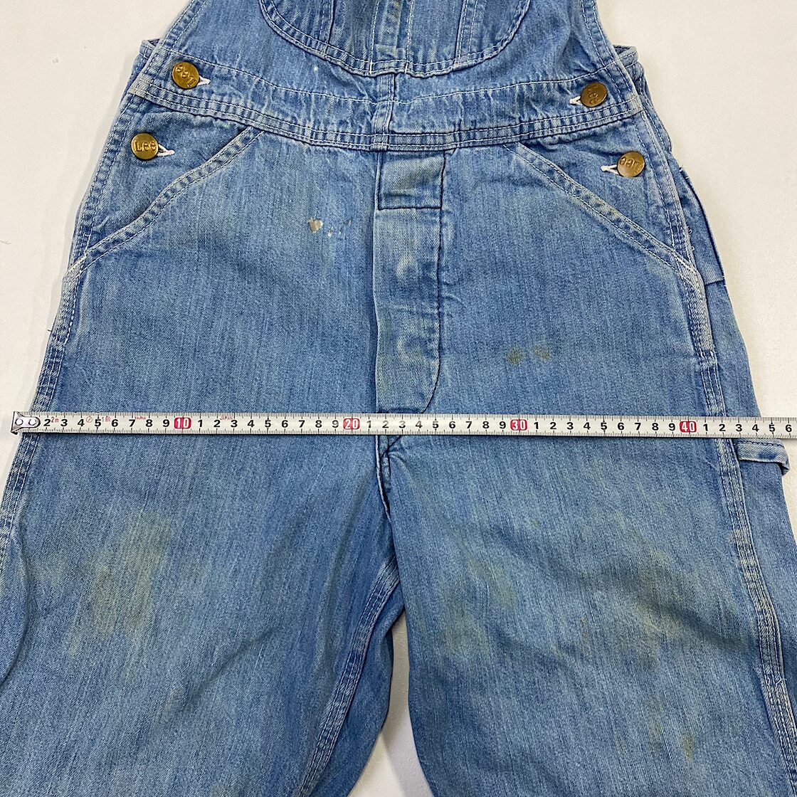 70年代 USA製 Lee リー デニム オーバーオール レディースW27 古着 70s 