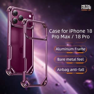 ■iPhone 18 Pro/18 Pro Max■ Aluminum Alloy Minimal Bumper Case / アルミニウム アロイ ミニマル バンパー スマホケース