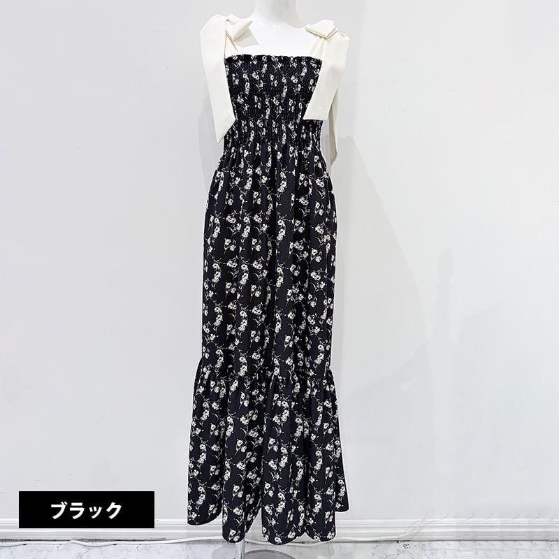 エポカ★美品★黒地に 花柄 ノースリーブ★肩リボンワンピース 肩リボン花柄ワンピース | RE:ALLY［リアリー］公式通販｜上品で