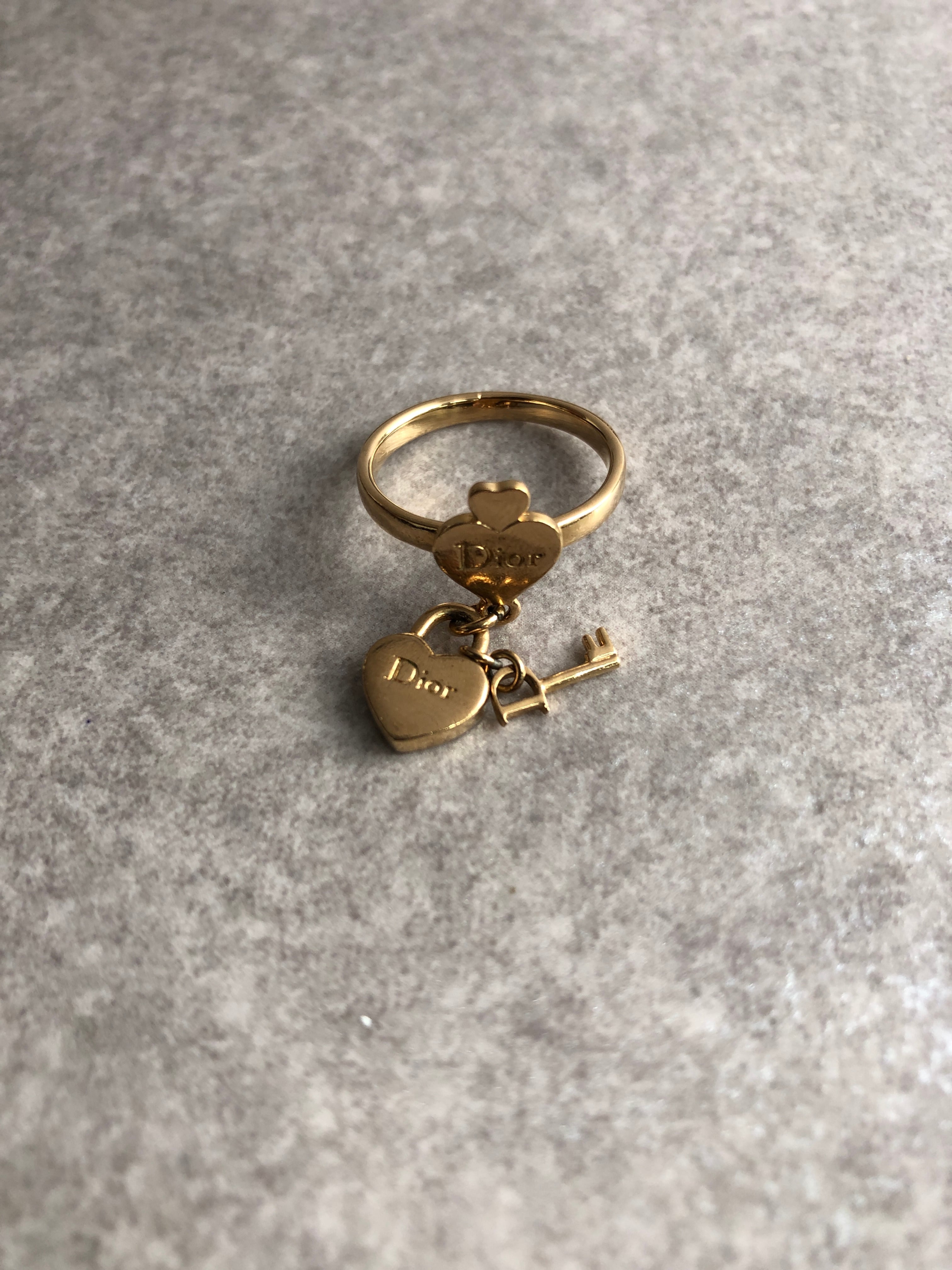 Christian Dior クリスチャン ディオール 指輪 ゴールド ハート リング